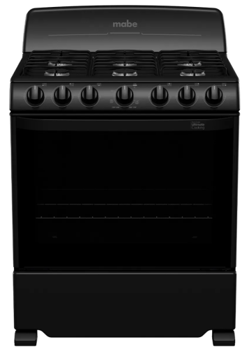 Stove 6 Burner 30" Black