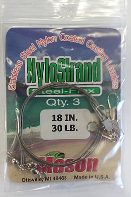 Nylon Leaders Bright #45 18" 3pc