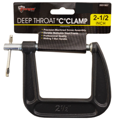 Deep Throat "C" Clamp 2-1/2"