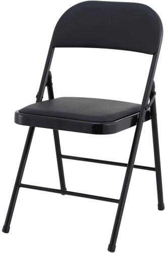 Plastic Folding Chair/Steel Blk
