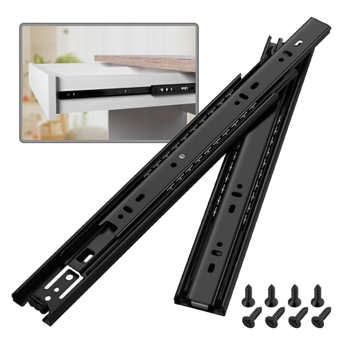 Draw Slide Full Ext 12" Black