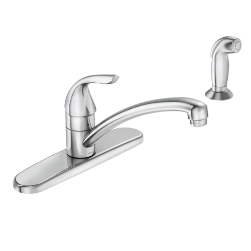 Faucet Kitchen W/Side Sprasy Chr