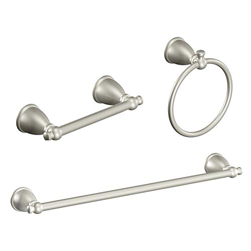 Bath Set 3pcs 18" Brush Nickel