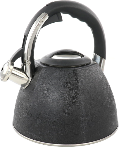 Tea Kettle 3Qt Whistling Icy Blk