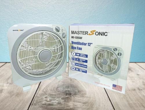 Box Fan 12" 3 Speed with Timer