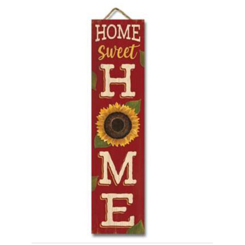 Sign 24x6" Home Sweet Home Sunflower
