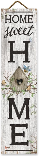 Sign Home Sweet Home 24x6" Birdhouse