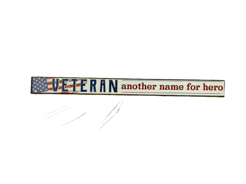 Sign 1.5x16" Veteran Another Name