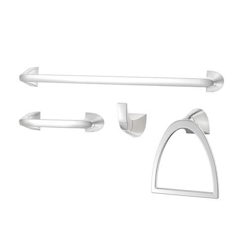 Towel Bar Karci 24" Chrome 4pc