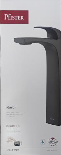 Bathroom Faucet Karci Black 1 Handle