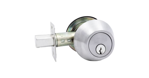 Deadbolt Single cylinder Satin Chrome