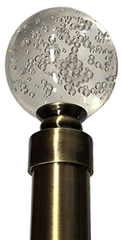 Curtain Rod Crystal 24-48"A-Bras