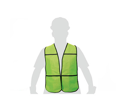 Safety Vest Yellow Polyester