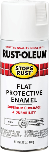 Spray Paint Flat White 12oz