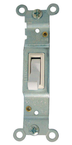 Single Switch White 125V 15A