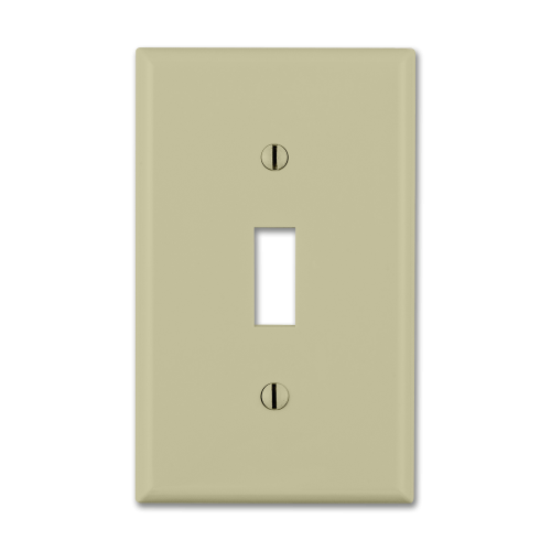 Wall Plate Single Ivory
