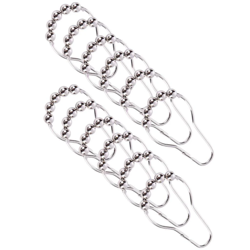 Shower Curtain Rings Silver