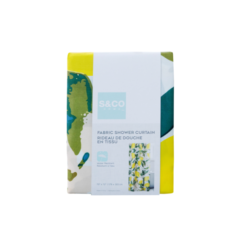 Shower Curtain Printed Fabric 70x72"