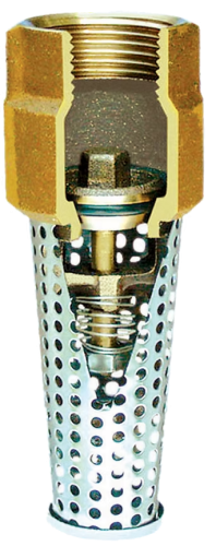 Valve Foot Brass 2"