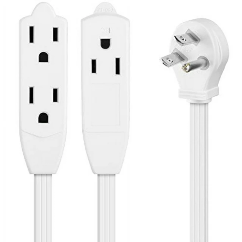 Extension Cord 9' 3 Outlet White