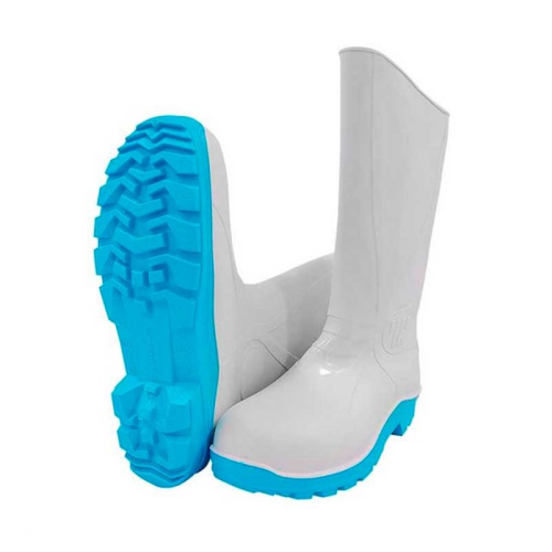 Boots #27 Size 9 White/Blue