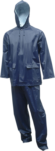 Med Navy Raincoat 2Pc