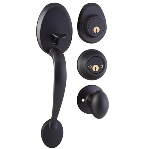 Lockset Combo Double Cyl Blk