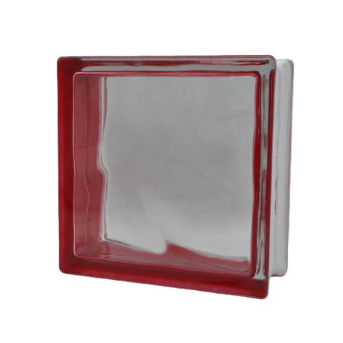 Glass Block Side Color Red