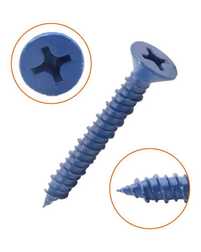 Screw Masonary 1/4"x2 3/4" Flat