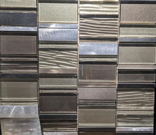 Tile 12"x12" Mosiac Glass, Alu