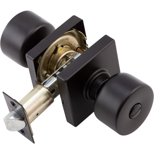 Interior Knobset Square Black