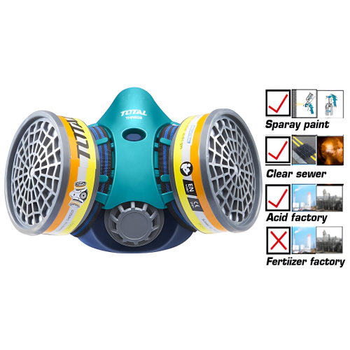 Fumigation Mask with 2 Cartridges