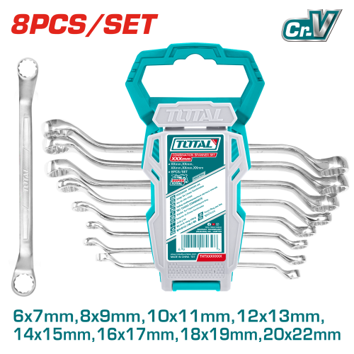 Offset Ring Spanner Set 6-22mm