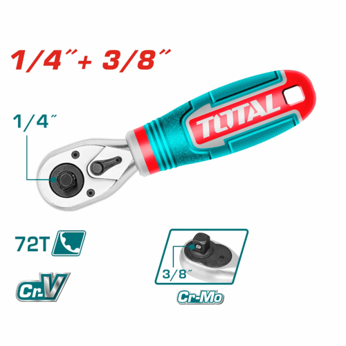 Ratchet Wrench 5" 1/4" - 3/8"