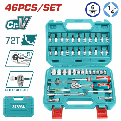 1/4" Socket Set 46pc
