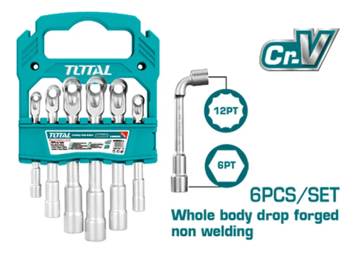 6pc L-Angled Socket Wrench Set
