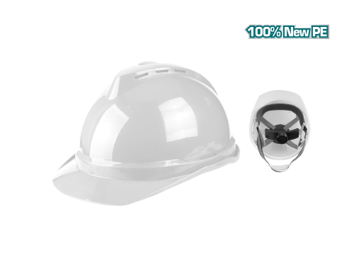 Safety Helmet w/Chin Strap White