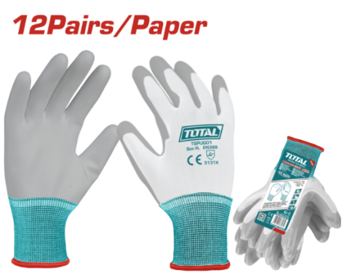 Polyester Coated Gloves XL