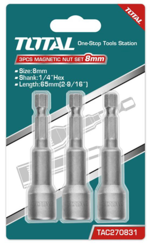 Magnetic Nut Bit Set 5/16" 3pc