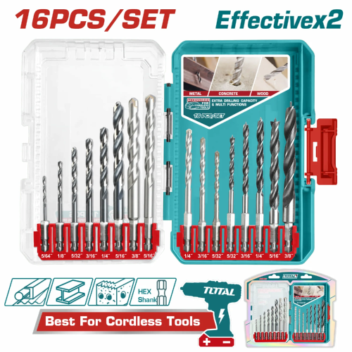 Impact Drill Bit Set 16pc