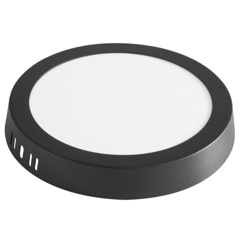  Surface Ceiling Light 12W Black Round 