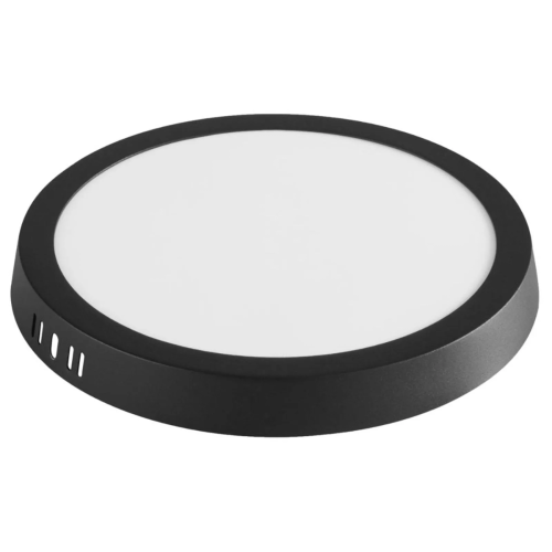  Surface Ceiling Light 18W Black Round 