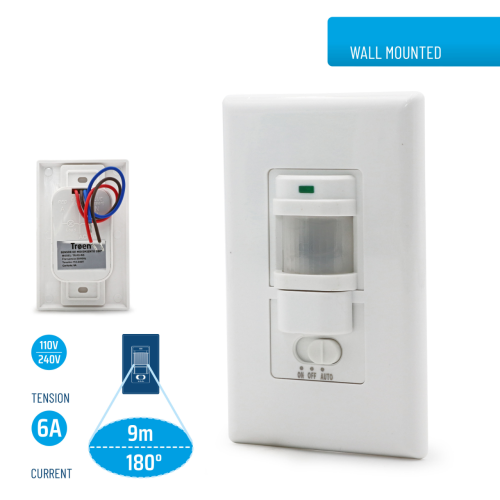 Wall Motion Sensor 180° 9M Max