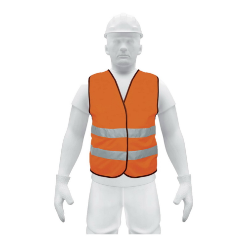 Safety Vest W/Silver Strip Ornge