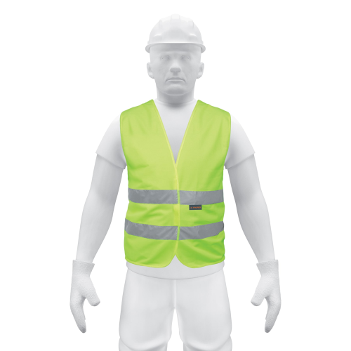 Safety Vest W/Silver Strips Yell