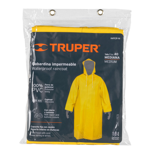 Rain Coat Med Yellow