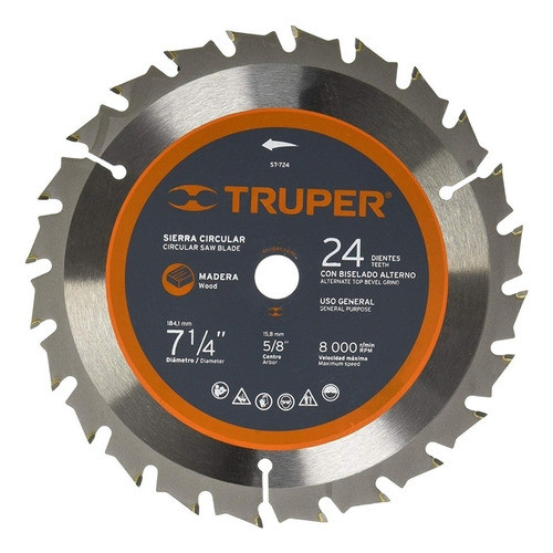 Saw Blade 24T 7-1/4"