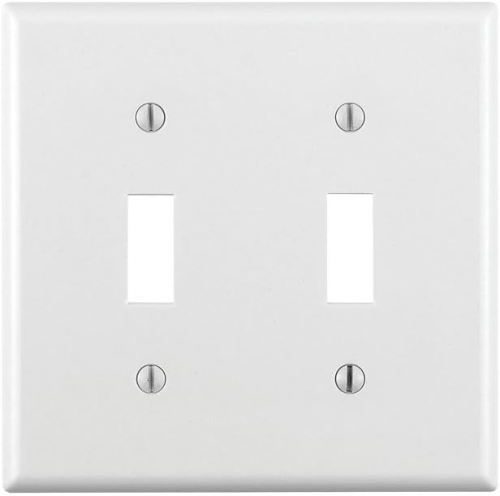 Wall Plate Switch Double White