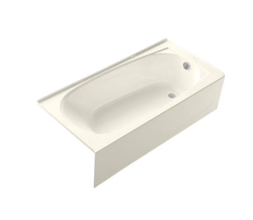 Tub Bath FiberGlass RH Biscuit