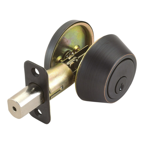 Lock Deadbolt Single Cyl Bronze